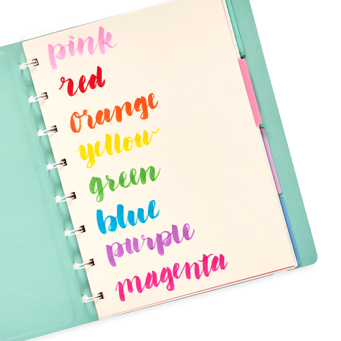 Rainbow journaling with the Brilliant Brush Markers
