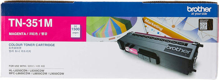 Brother TN351M ASA Original Toner Cartridge Compatible With HL MFC Series 1500 Pages Magenta