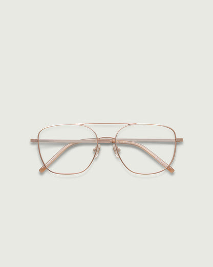 Gold::Bruno Eyeglasses pilot gold metal top