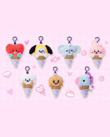 BT21 MANG BABY Ice Cream Plush Mascot Keychain
