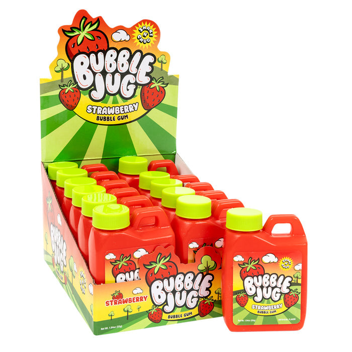 Bubble Jug Strawberry Bubble Gum - 12 Count