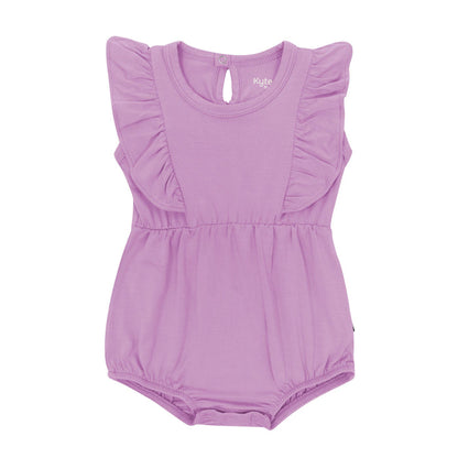 Flutter Sleeve Bubble Romper in Poi