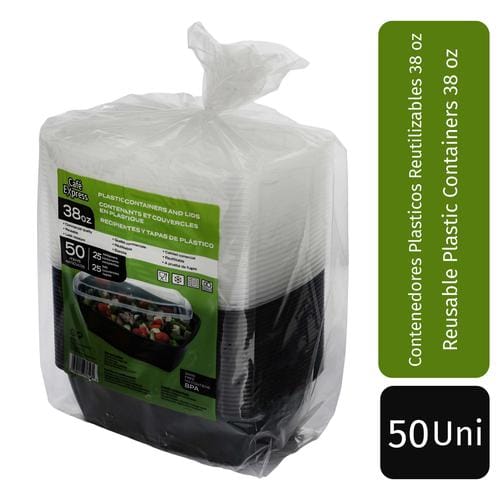 Café Express, Espresso Coffee Plastic Containers and Lids 50 Units / 25 sets, Ideally for events & restaurants. - 3825 ebuystt