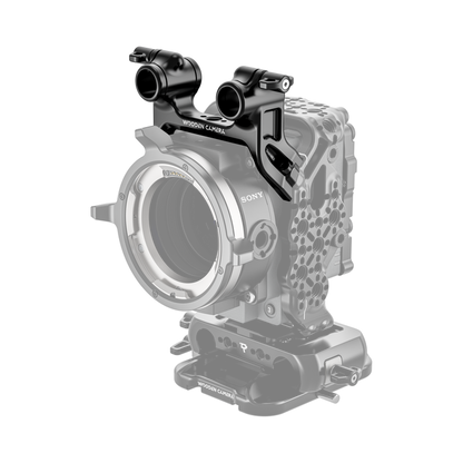 cage mount top dual rod clamp on camera