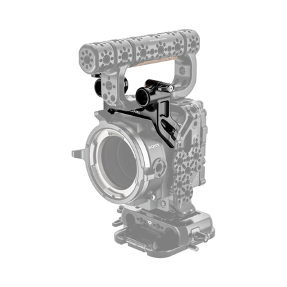cage mount top dual rod clamp on camera with handle