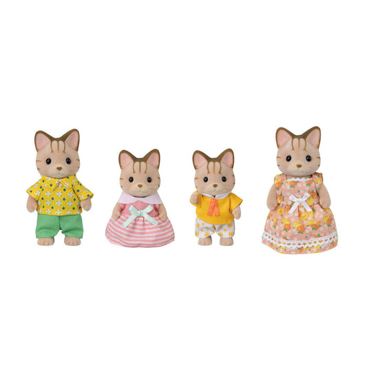 Calico Critters Sandy Striped Cat Family