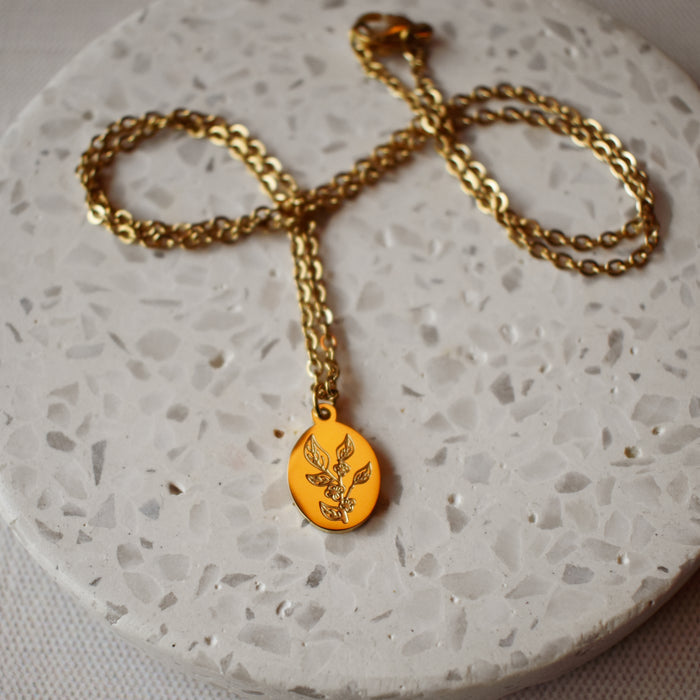 Camellia Sinensis Pendant Necklace