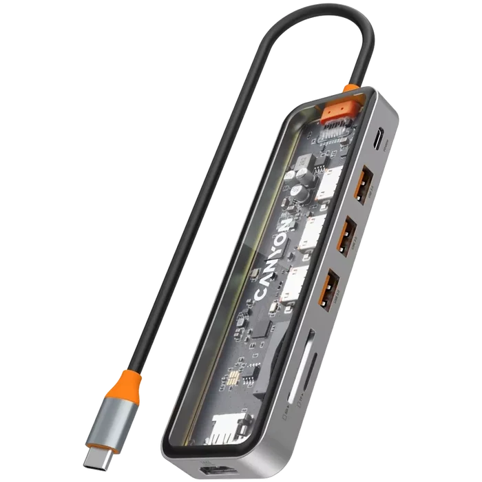 Canyon 7 PORT USB-C HUB DS-13 | CNS - TDS13 Canyon USB Hub Euronics Ireland
