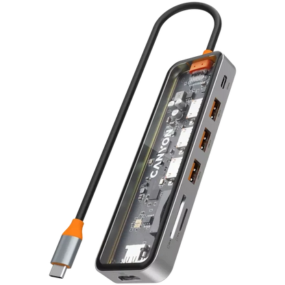 Canyon 7 PORT USB-C HUB DS-13 | CNS - TDS13 Canyon USB Hub Euronics Ireland