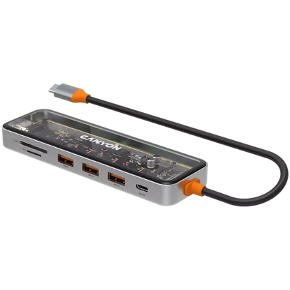 Canyon 7 PORT USB-C HUB DS-13 | CNS - TDS13 Canyon USB Hub Euronics Ireland