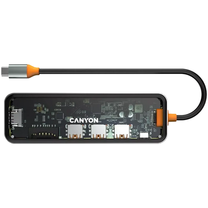 Canyon 7 PORT USB-C HUB DS-13 | CNS - TDS13 Canyon USB Hub Euronics Ireland