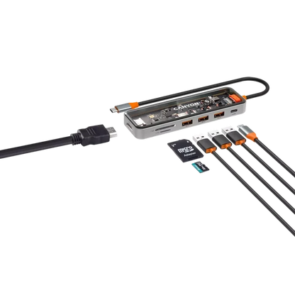Canyon 7 PORT USB-C HUB DS-13 | CNS - TDS13 Canyon USB Hub Euronics Ireland