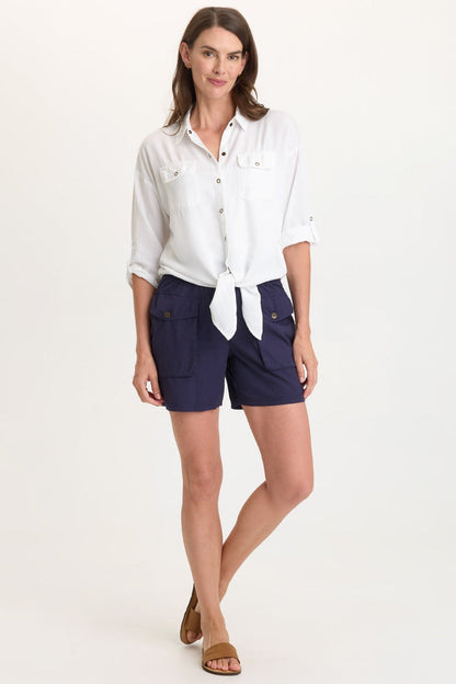 Wearables Carlo Poplin Yoked Waist Short