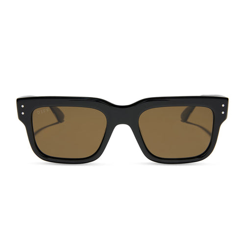 CASH - BLACK + BROWN + POLARIZED SUNGLASSES