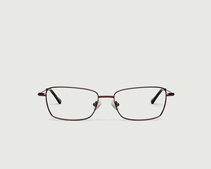 Walnut::Casper Eyeglasses rectangle brown metal front