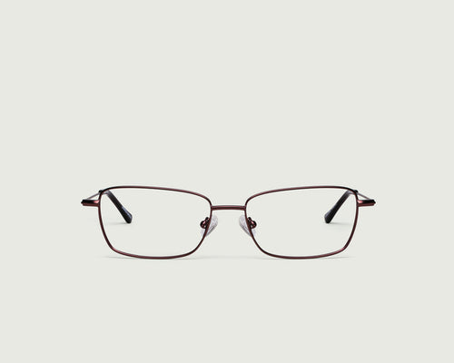 Walnut::Casper Eyeglasses rectangle brown metal front