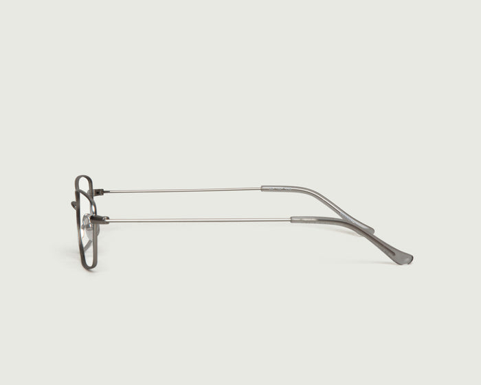 Coin::Casper Eyeglasses rectangle gray metal side
