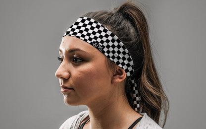 Checkered Flex Tie Headband - View 3