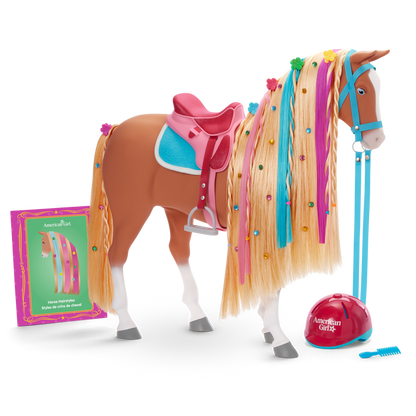 Chestnut Charm Horse & Western Flowers Denim Jumpsuit for 18-inch Dolls