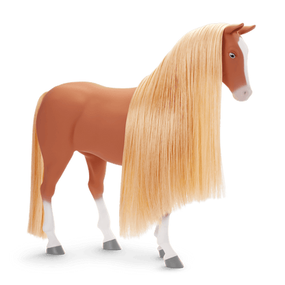 Chestnut Charm Horse & Western Flowers Denim Jumpsuit for 18-inch Dolls