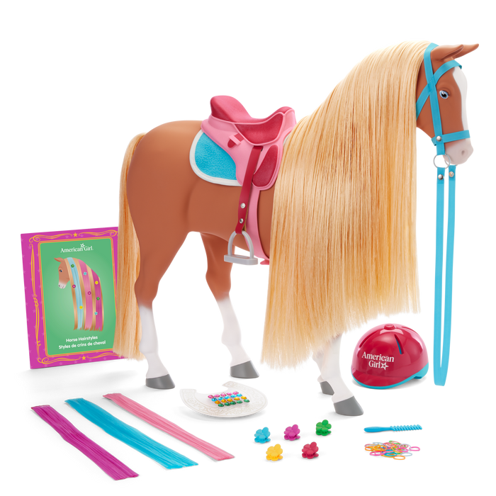 Chestnut Charm Horse & Western Flowers Denim Jumpsuit for 18-inch Dolls