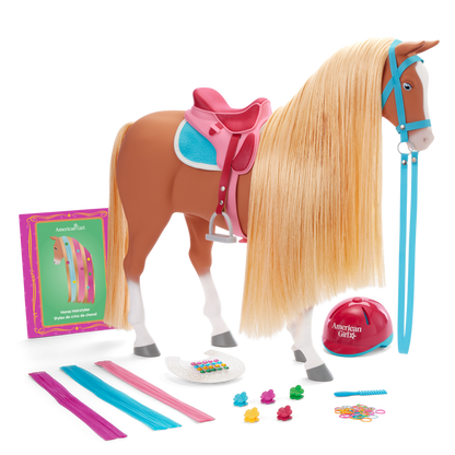 Chestnut Charm Horse & Western Flowers Denim Jumpsuit for 18-inch Dolls