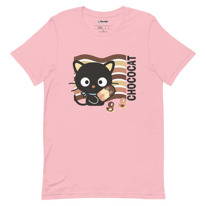 Chococat Neopolitan Ice Cream Tee Apparel Printful Pink S