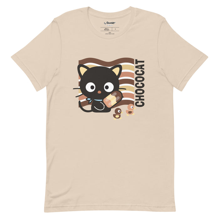 Chococat Neopolitan Ice Cream Tee Apparel Printful Soft Cream XS