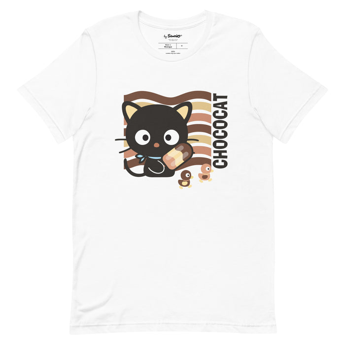 Chococat Neopolitan Ice Cream Tee Apparel Printful White XS
