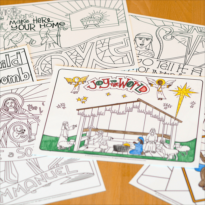 Christmas Coloring Pages: Volume 1