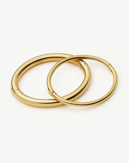 Chunky Bangle Set | 18k Gold Plated Bracelets Missoma