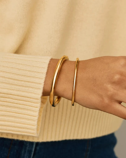 Chunky Bangle Set | 18k Gold Plated Bracelets Missoma