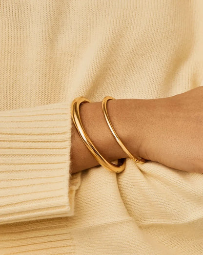 Chunky Bangle Set | 18k Gold Plated Bracelets Missoma