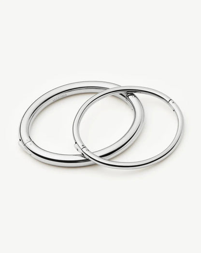 Chunky Bangle Set | Platinum Plated Bracelets Missoma