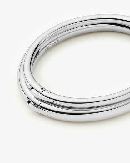 Chunky Bangle Set | Platinum Plated Bracelets Missoma