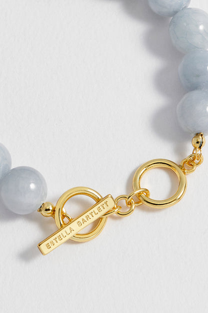 Chunky Blue Quartz T-Bar Bracelet