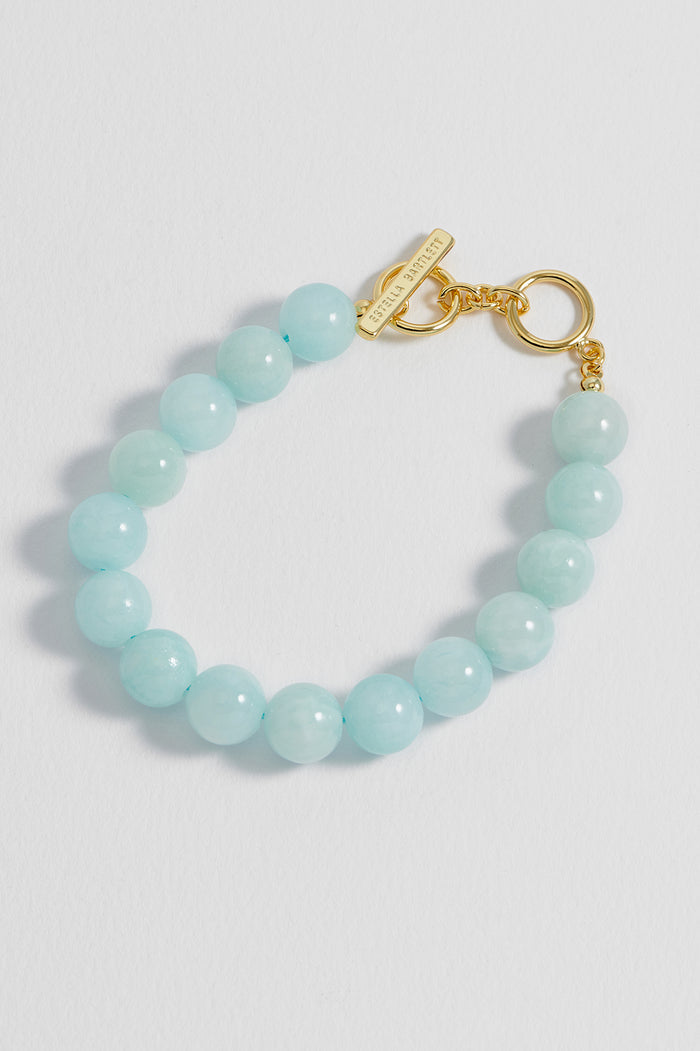 Chunky Green Quartz T-Bar Bracelet