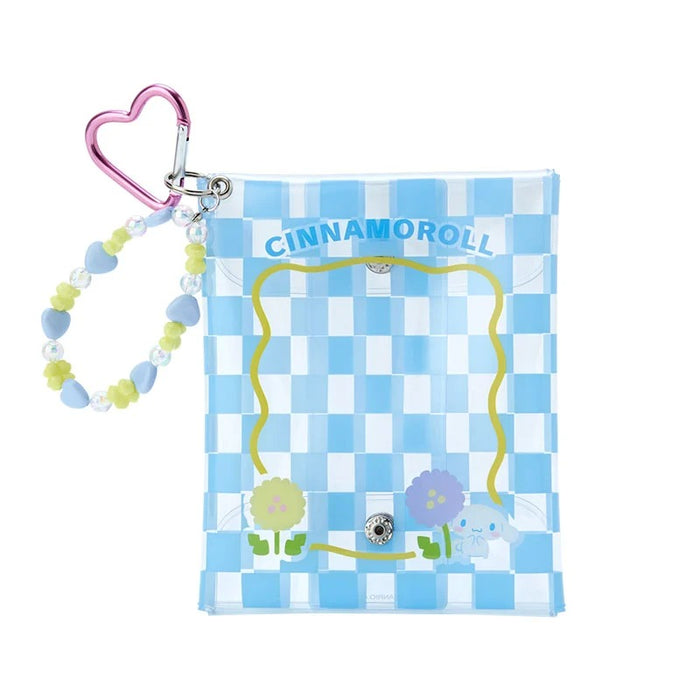 Cinnamoroll Clear Snap Mini Pouch (Pastel Check Series) Bags Japan Original