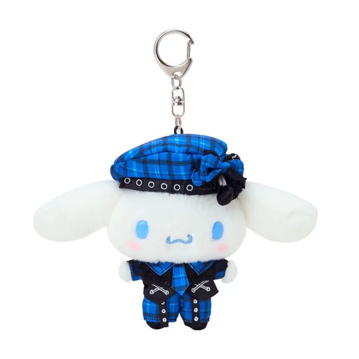 Cinnamoroll Plush Mascot Keychain (Rock ’n’ Check Series) Accessory Japan Original