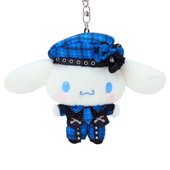 Cinnamoroll Plush Mascot Keychain (Rock ’n’ Check Series) Accessory Japan Original