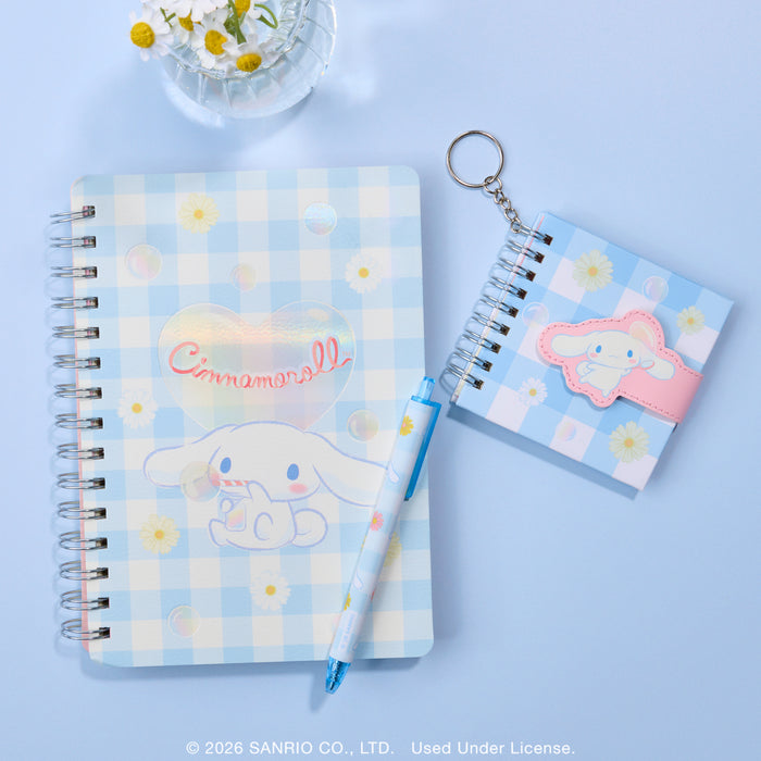 Cinnamoroll x Studio Oh! Sweet Daisies Mini Notebook Keychain Stationery Orange Circle