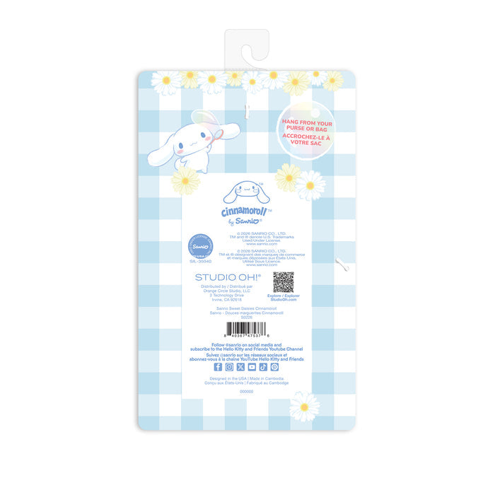 Cinnamoroll x Studio Oh! Sweet Daisies Mini Notebook Keychain Stationery Orange Circle
