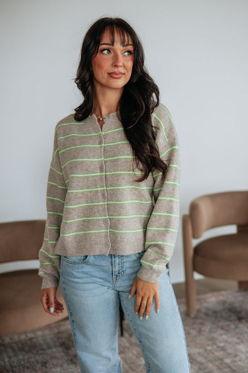 Clancey Striped Cardigan