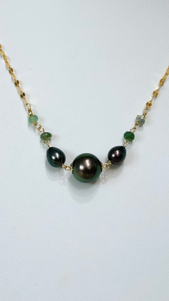 Clarice necklace - Emerald
