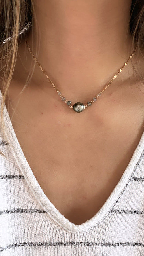 CLARICE necklace -  Tahitian pearl