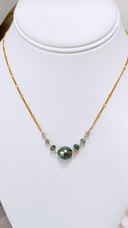 CLARICE necklace -  Tahitian pearl