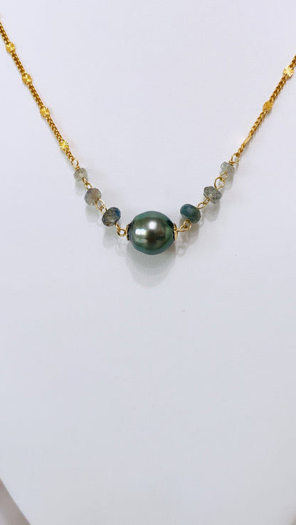 CLARICE necklace -  Tahitian pearl