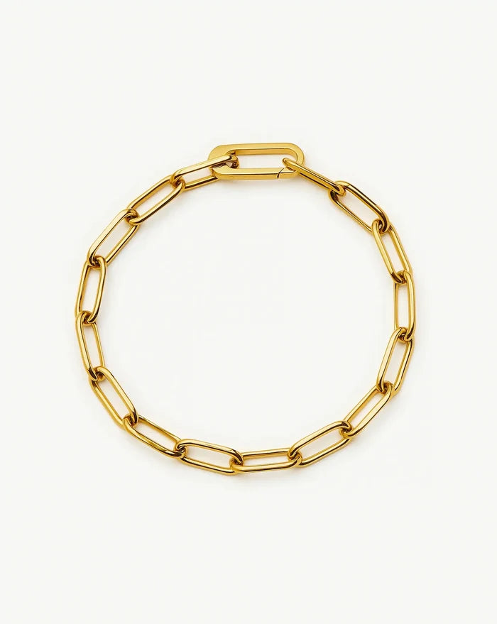 Classic Paperclip Chain Bracelet | 18k Gold Plated Bracelets Missoma