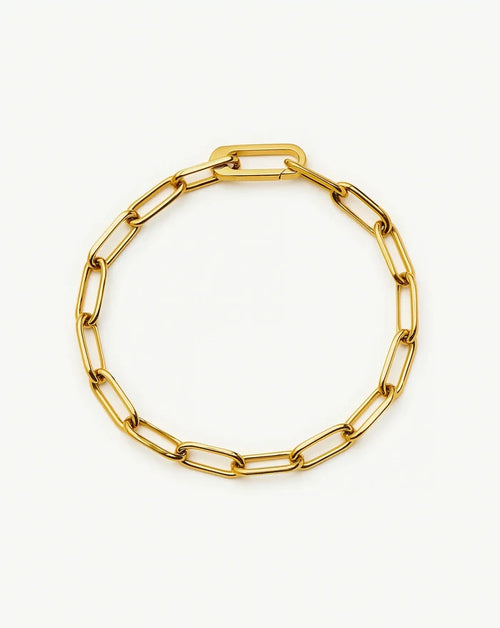 Classic Paperclip Chain Bracelet | 18k Gold Plated Bracelets Missoma