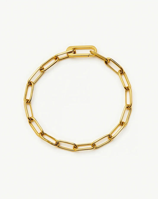 Classic Paperclip Chain Bracelet | 18k Gold Plated Bracelets Missoma